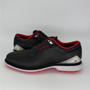 Jordan ADG 5 Golf Shoes Men's Sizes Black Red Bred FQ6642-001 Spikeless